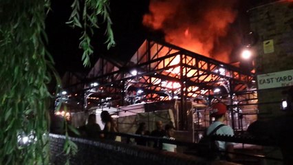 Huge blaze engulfs Camden Market in London