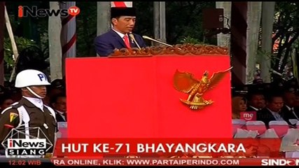 Jokowi Pimpin Upacara HUT Bhayangkara ke-71