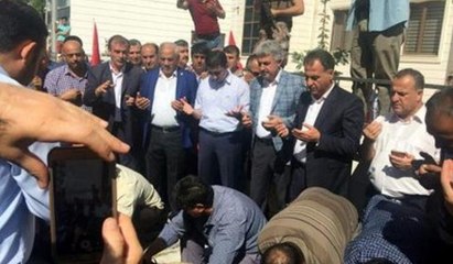 Baykan Kaymakamı kurban kesilerek görevine geri döndü