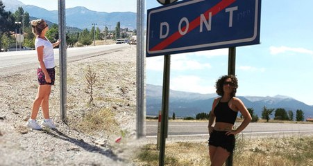 Dont Mahallesi Tabelasıyla Fenomen Oldu! Gören Durup Fotoğraf Çekiniyor