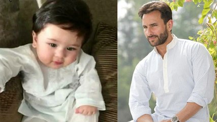 Taimur Ali Khan Looks Dashing In White Kurta Just Like Dad Saif