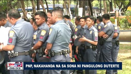 PNP, nakahanda na sa SONA ni Pangulong Duterte