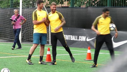 Sergio Ramos estrena las botas para la nueva temporada
