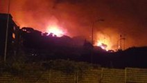 Raging Wildfires Light Up Messina Skies