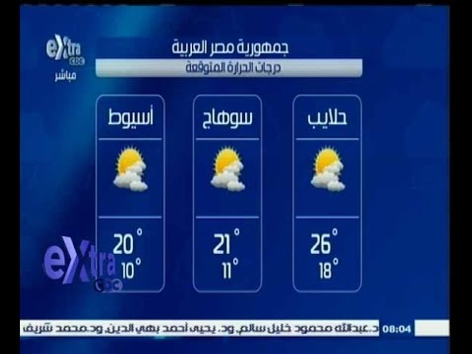 #غرفة_الأخبار | تعرف على درجات الحرارة المتوقعة...