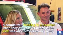 Firefighters Meet Baby They Helped Deliver in Backseat of Car