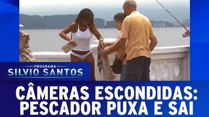 Câmeras Escondidas: Pescador Puxa e Sai
