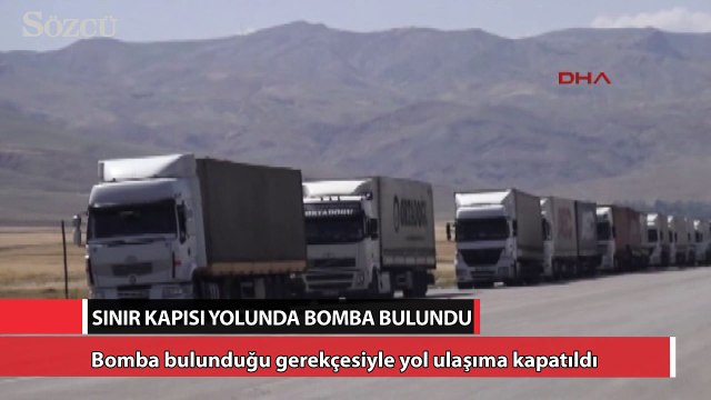 Sınır kapısı yolunda bomba bulundu