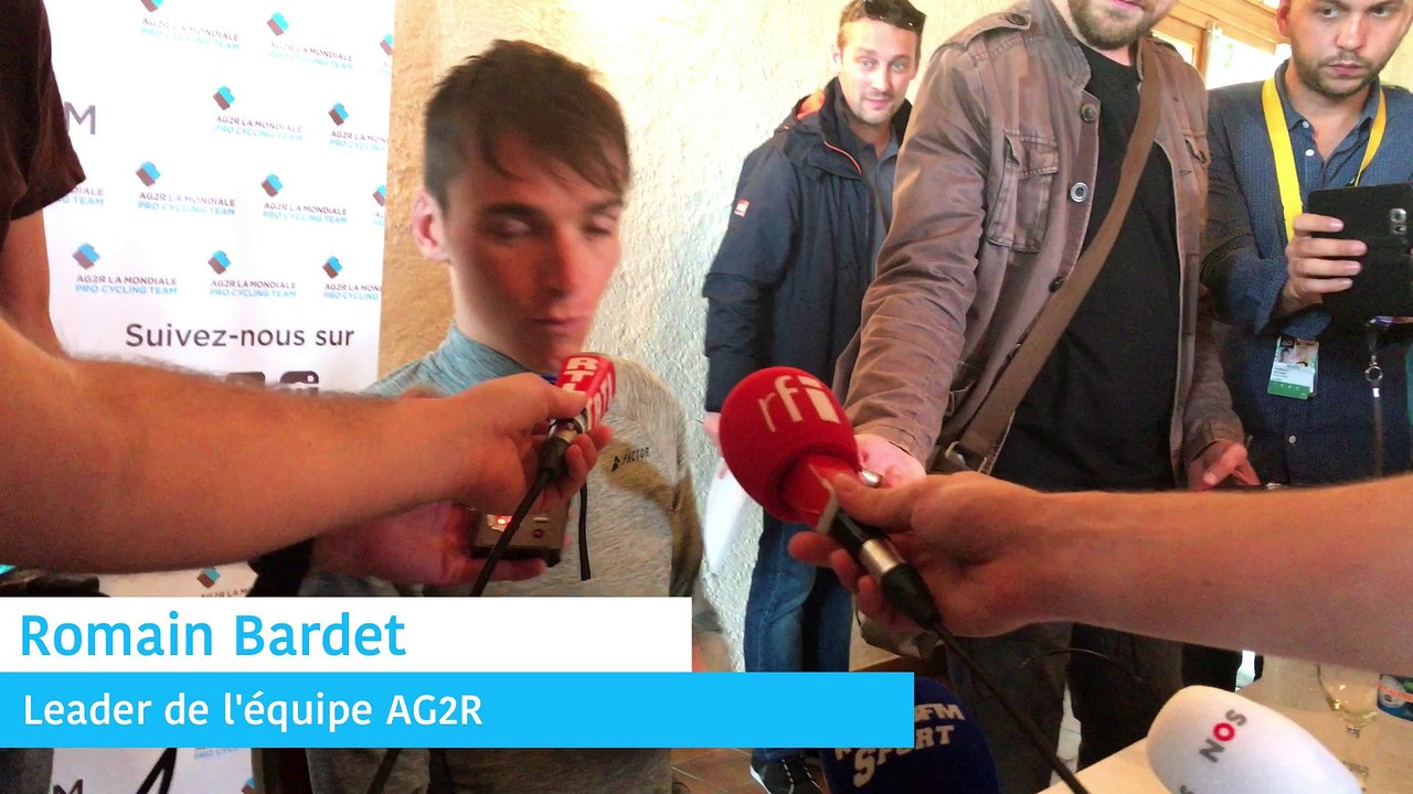 Romain Bardet (AG2R): "Il y a moins de stress dans les étapes de plat"