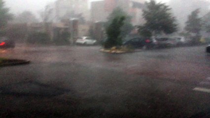 Violent orage à Bourgoin-Jallieu