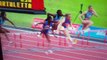 Jasmin Stowers perd sa perruque lorsqu'elle chute en plein course 100 mètres haies !