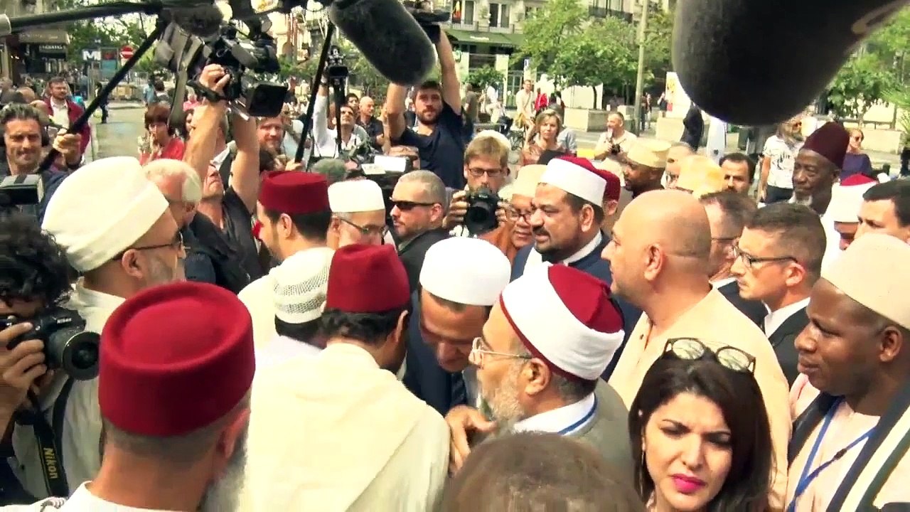 La marche des musulmans contre le terrorisme à Bruxelles