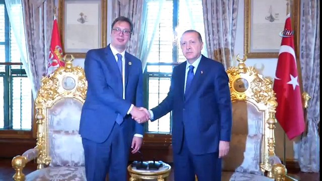 Cumhurbaşkanı Erdoğan ,Sırbistan Cumhurbaşkanı İle Görüştü