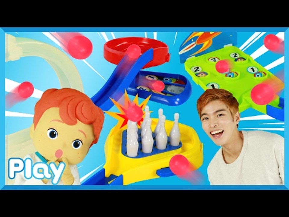 캐빈형과 캐빈의 4 in 1 슈팅 보드게임 대결 놀이 | 캐리 앤 플레이