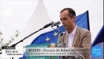 Discours de Robert MENARD lors de l'inauguration du site de Fonseranes le 8 juillet 2017