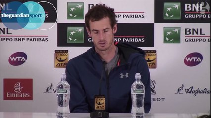 Andy Murray admits struggle after Italian Open defeat – video