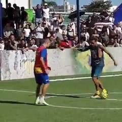 Gabriel Jesus And Neymar Showing Their Futsal Skills!