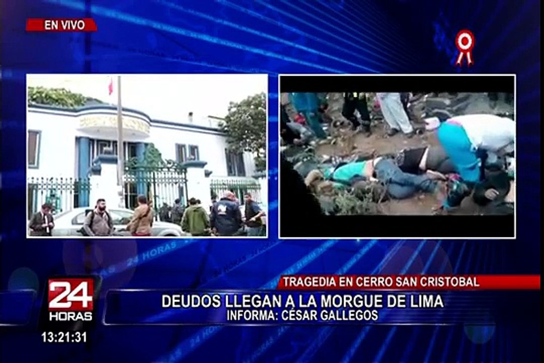 Ministerio Público presentó relación de fallecidos en accidente de Cerro San Cristóbal