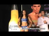 Richar Abril weigh in for sharif bogere fight - EsNews Boxing