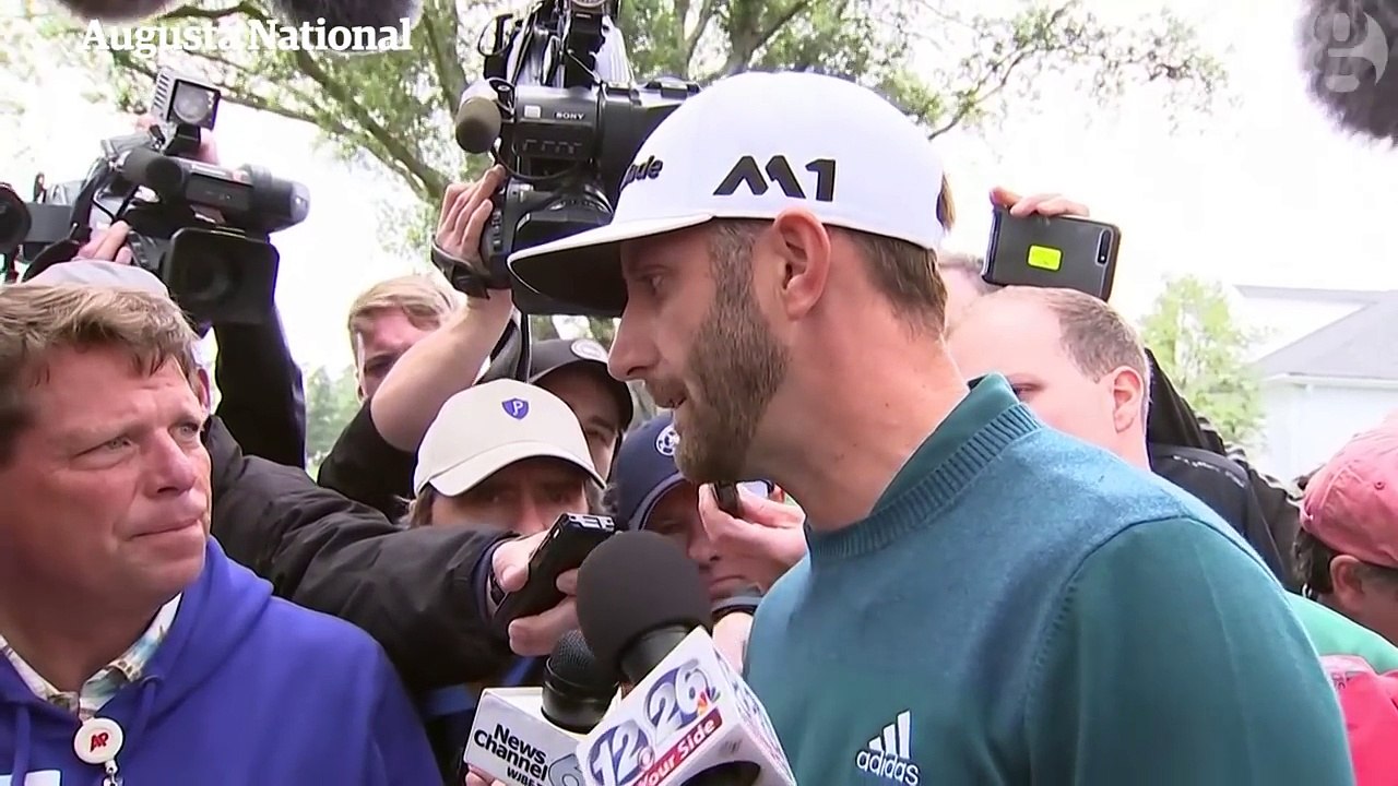 'It sucks'- Dustin Johnson on his decision to withdraw from the Masters – video