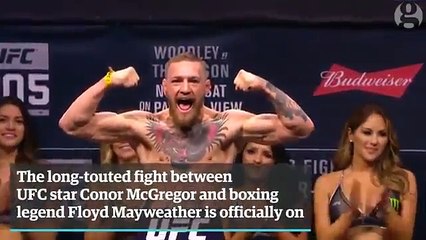 It's official! Mayweather and McGregor to fight in August