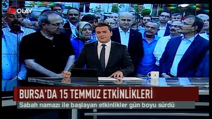 Bursa'da 15 Temmuz etkinlikleri (Haber 11 07 2017)