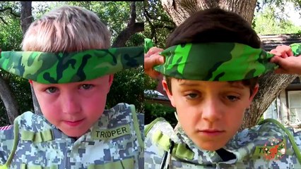 Little Heroes 11 - Kids Nerf War Movie with the Adventure Kids and Supergirl