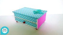 How to make a Cardboard Jewelry Box - Ana | DIY Crafts.