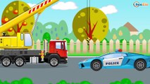 Dessin animé pour les enfants - Voiture de Police pour bébés - Vidéo Éducative de Voitures