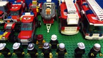 Y construir Ciudad fuego lapso Policía estación de tiempo camión lego