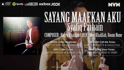 Syafiq Farhain - Sayang Maafkan Aku [Official Lyrics Video]