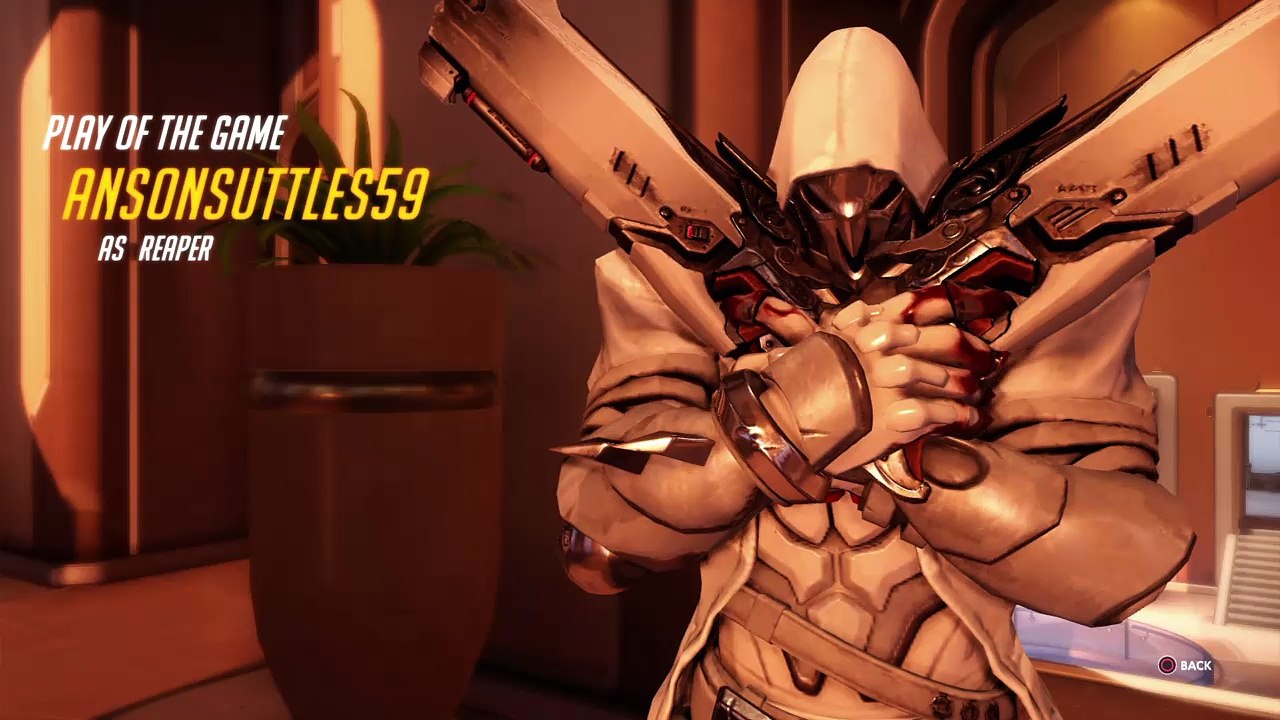 Overwatch-Amazing Reaper Quadra Kill