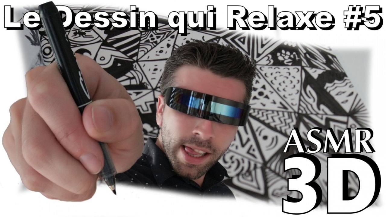 ASMR français - Le dessin qui relaxe #5 - Dessiner le Printemps (Relaxing drawing, french binaural)