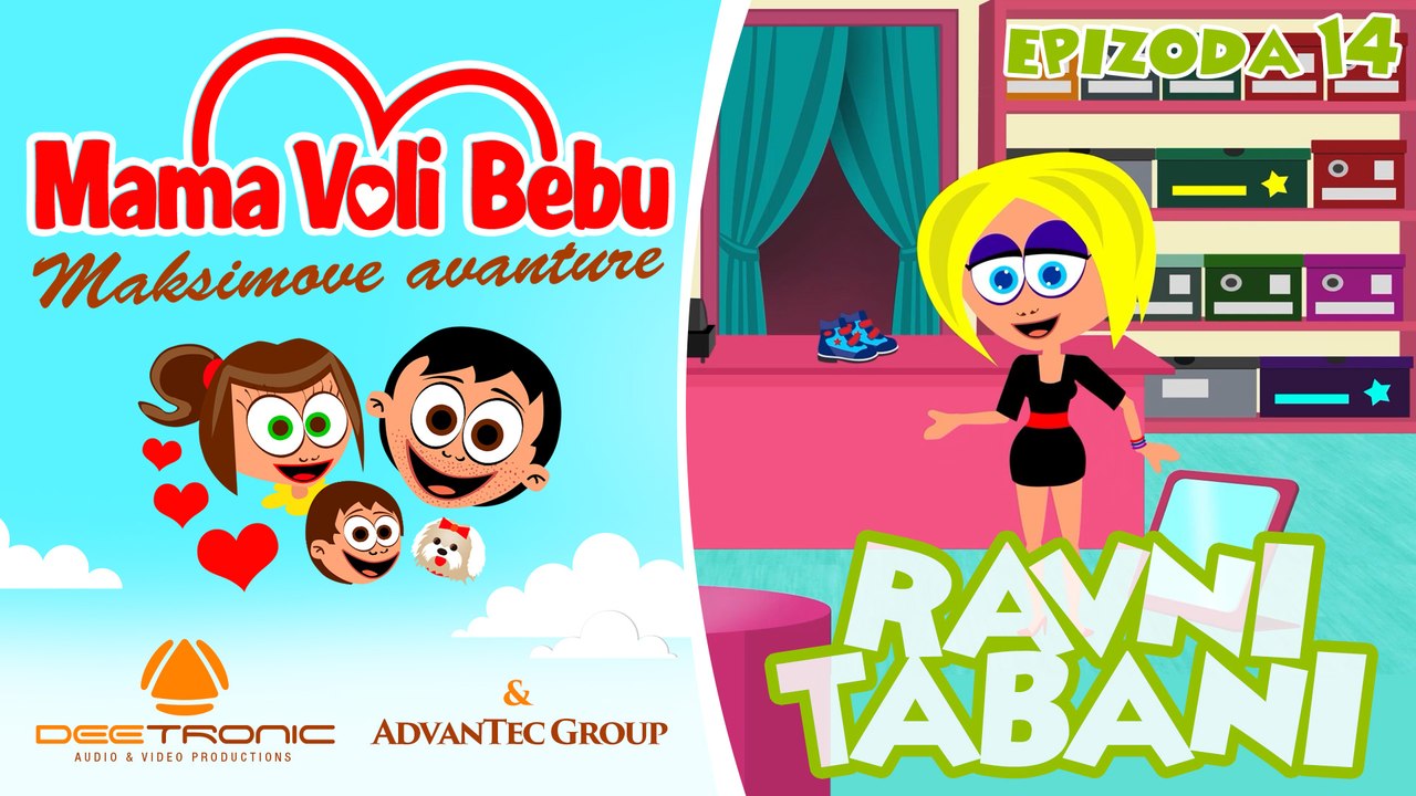 Mama Voli Bebu 14 - RAVNI TABANI (Maksimove avanture CRTANI 2016) - EPISODE 14 - FLAT FEET