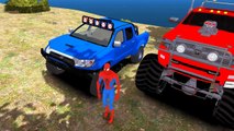 Monstruo camiones Estados Unidos coches para Niños y niños pequeños hombre araña dibujos animados vivero rimas canciones