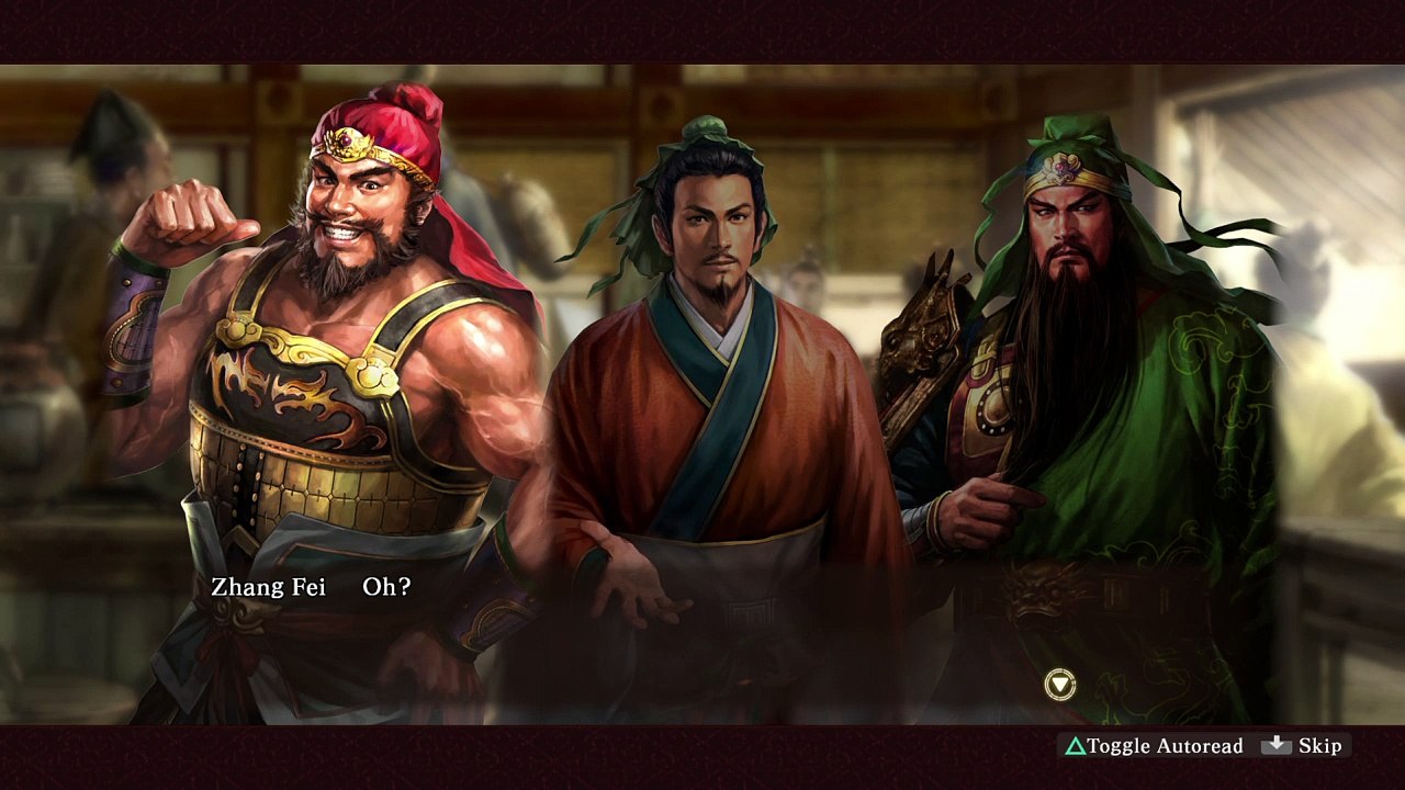 Nicely depicted, the Peach Garden Oath