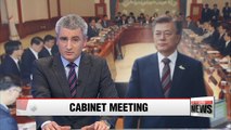 President Moon heads Cabinet meeting, results of his foreign trips to be reported