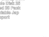 PANASONIC Bluray BDRE Rewritable Disk  25GB 2x Speed  20 Pack Inkjet Printable Japan