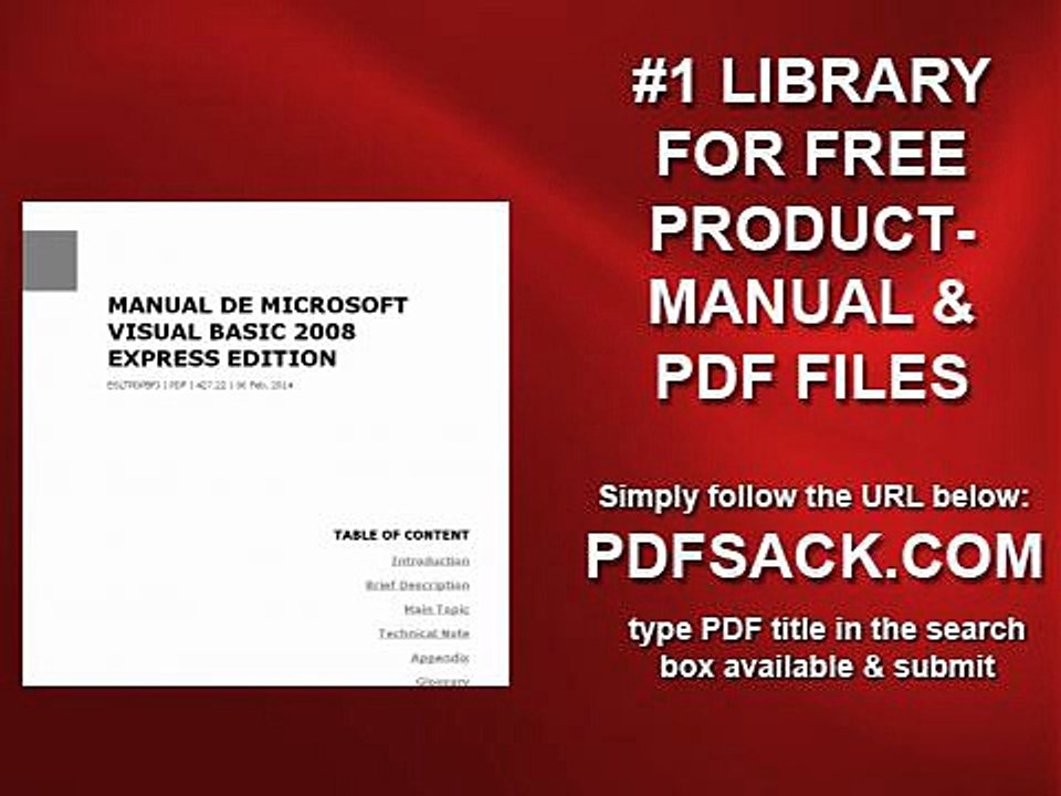 Manual De Microsoft Visual Basic 2008 Express Edition