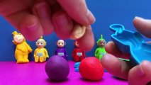 Play Doh Teletubbies Playset Mold Tinky Winky Dipsy Laa-Laa PO using playdough