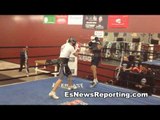 Jose luis castillo sparring Pelos Garcia in oxnard - esnews boxing