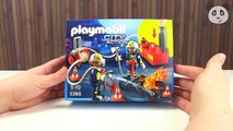 ⭕ PLAYMOBIL Feuerwehr - Feuerwehr mit Löschpumpe - Spielzeug ausgepackt & angespielt - Pan