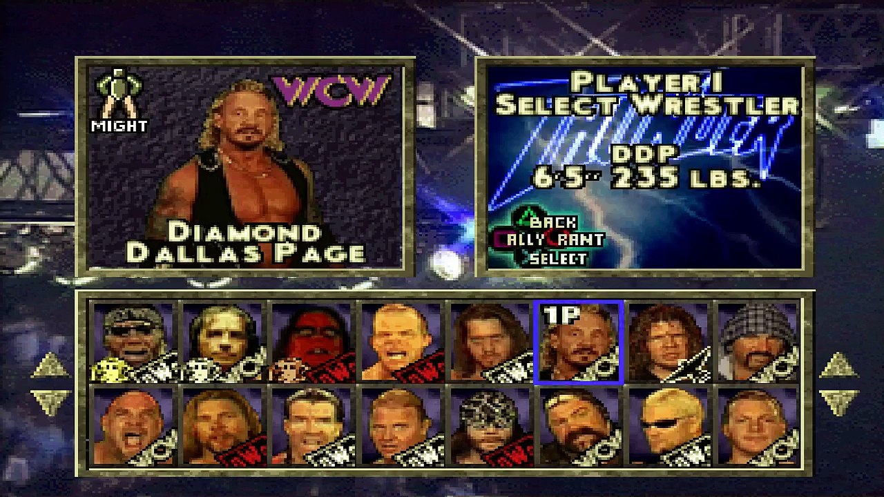 WCW/NWO Thunder Intro & Wrestler Pick me Rants (PS1)