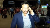 Saif Ali Khan Spotted At Airport Leaving For IIFA 2017