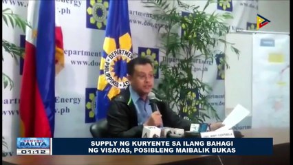 Supply ng kuryente sa ilang bahagi ng Visayas, posibleng maibalik bukas #LindolSaLeyte