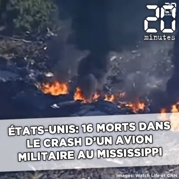 Etats-Unis: 16 morts dans le crash d'un avion militaire au Mississippi