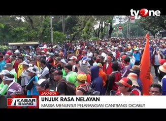 Ribuan Nelayan Unjuk Rasa Tuntut Larangan Cantrang Dicabut