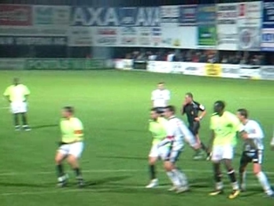 Coup franc de Sébastien H., tête de Moussa (1-2)