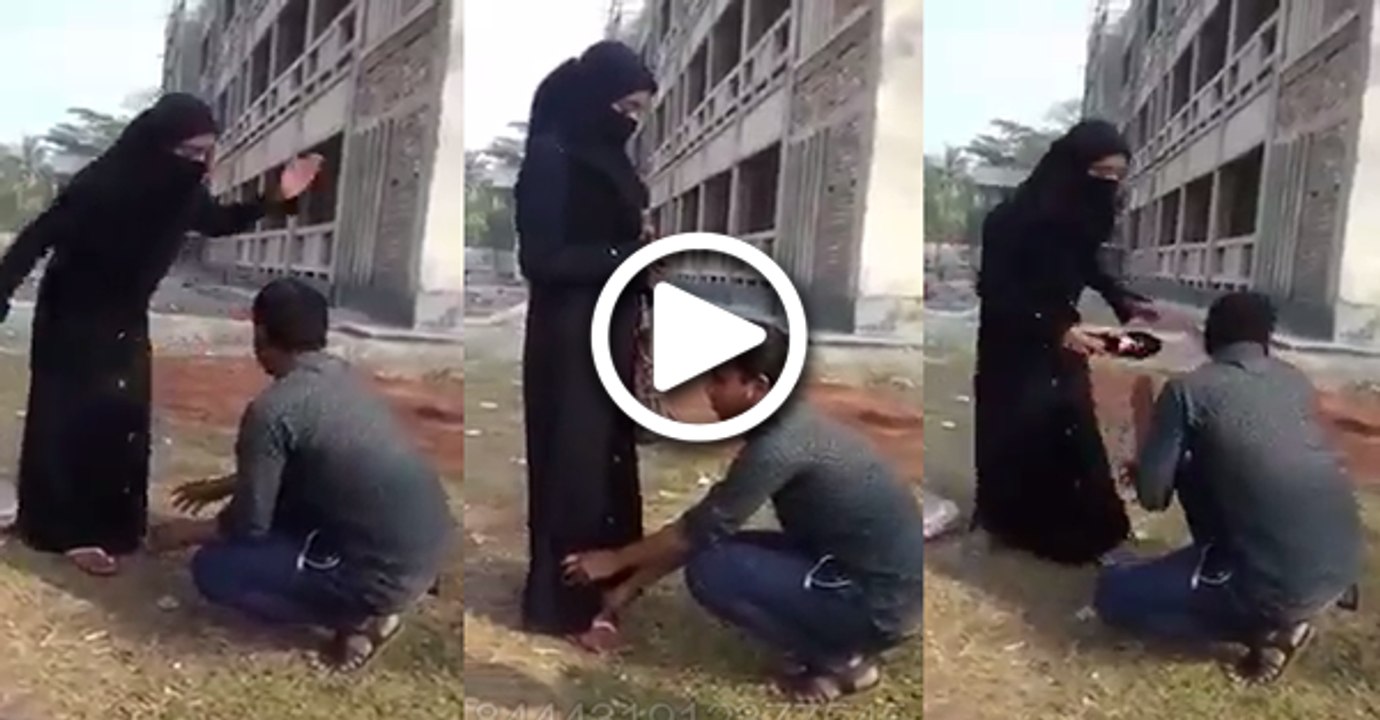 Boy blackmailing his girlfriend