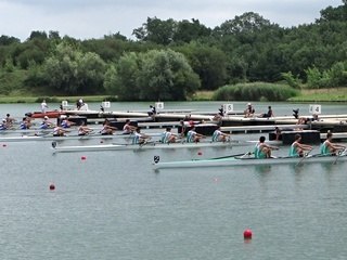 Départ finale C J18H4- Chpts France Aviron Libourne 2017